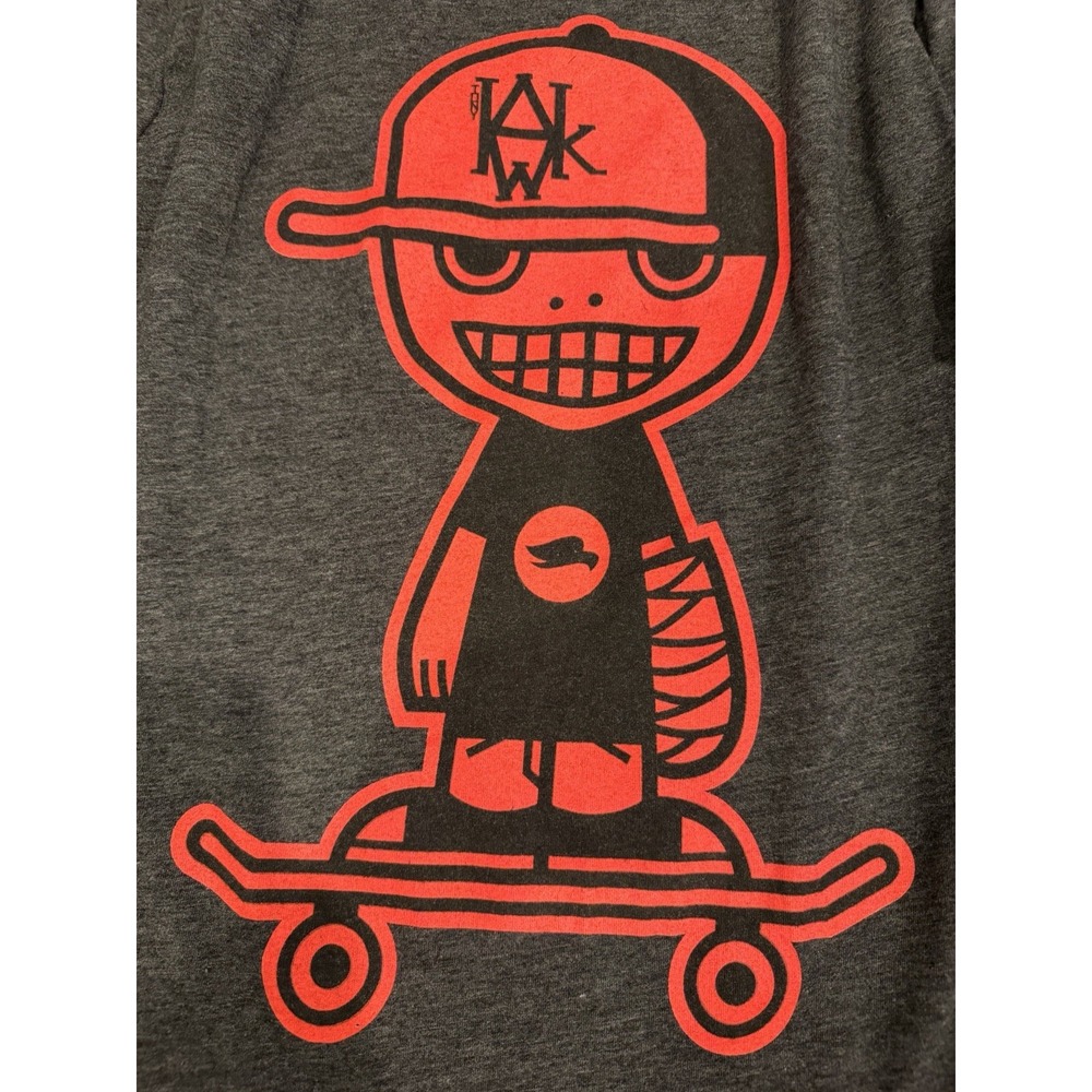Tony Hawk Shirt Mens Medium Layered Long Sleeve Skater Skeleton Graphic Tee - Picture 7 of 8